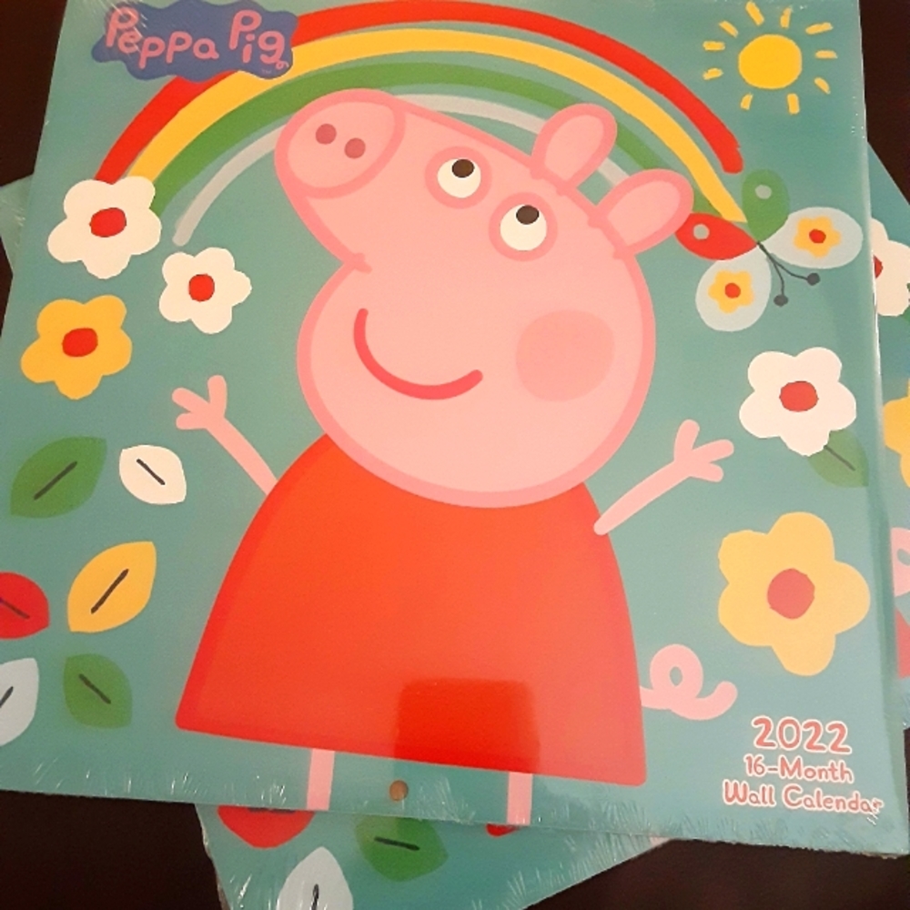 Peppa Pig 2022 16 month wall calendar new in package